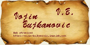 Vojin Bujkanović vizit kartica